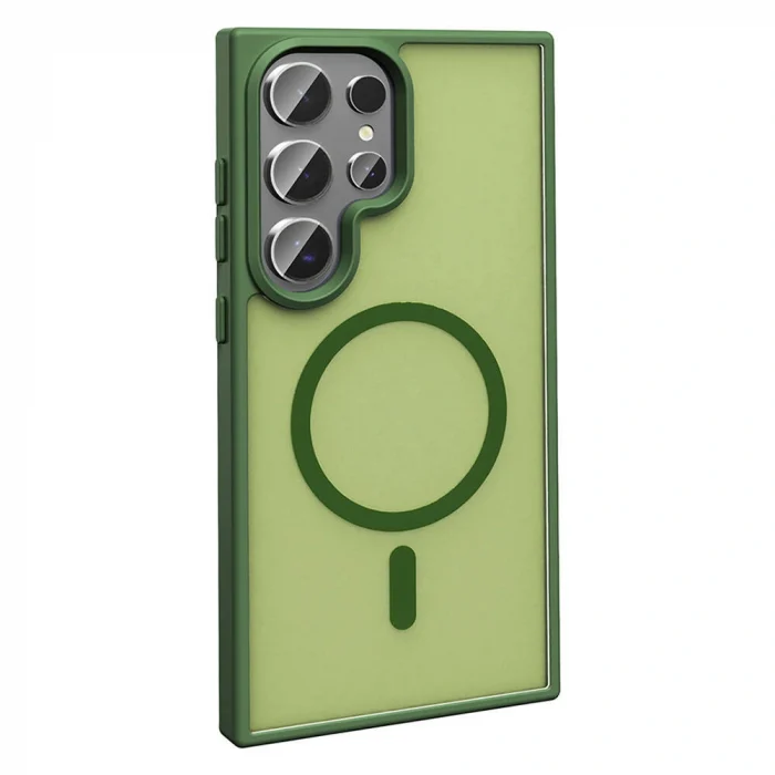 Samsung S24 Ultra Kılıf M-safe Şarj Özellikli Mat Arka Yüzey Sio Kapak