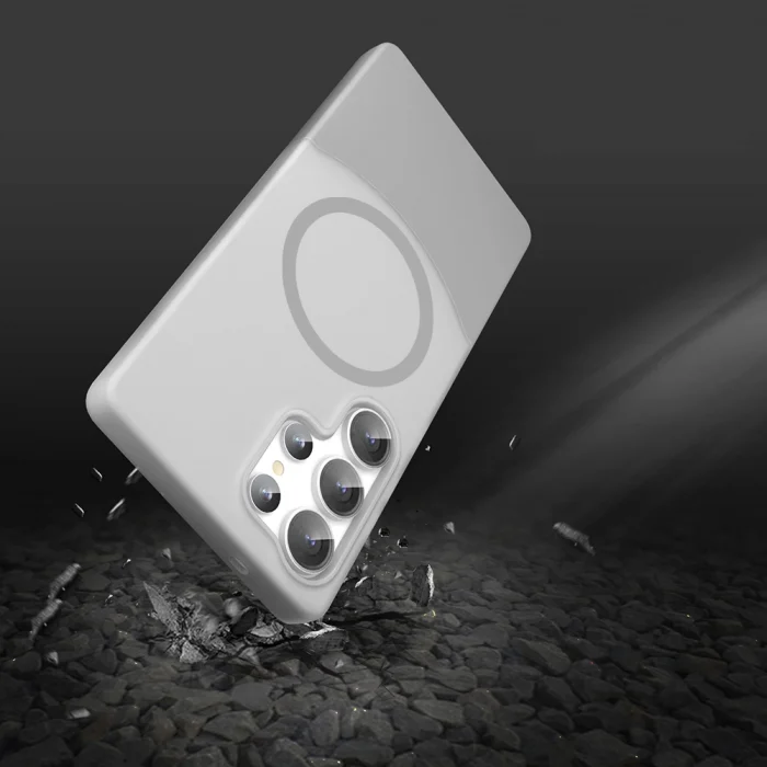 Samsung S24 Ultra Kılıf M-Safe Şarj Özellikli Mıknatıslı Duble Kapak