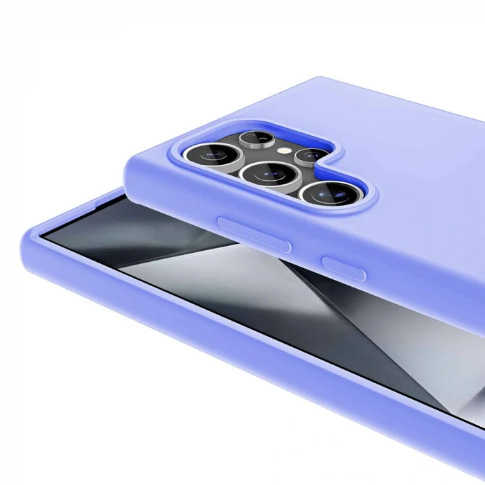 Samsung S24 Ultra Kılıf M-safe Şarj Özellikli Sıvı Teknolojili Silinebilir Sert Kivi Kapak