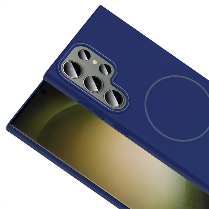 Samsung S24 Ultra Kılıf M-safe Şarj Özellikli Ruby Sert Kapak