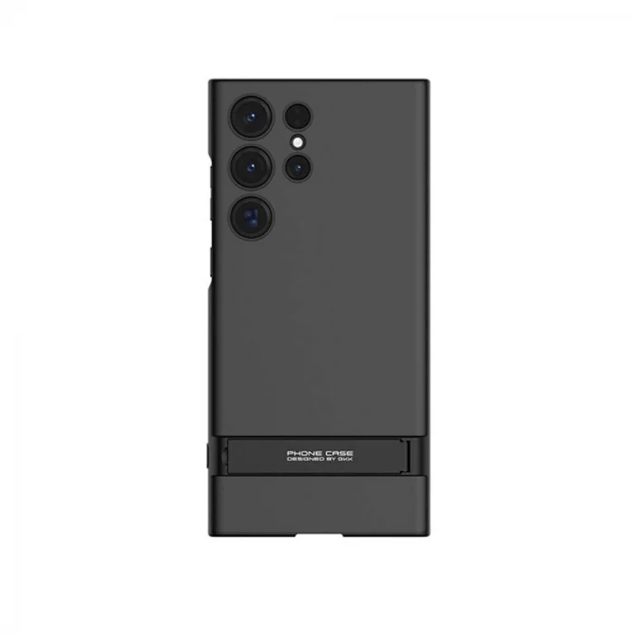 Samsung S24 Ultra Kılıf Kamera Korumalı Dikey Standlı Ays Kapak