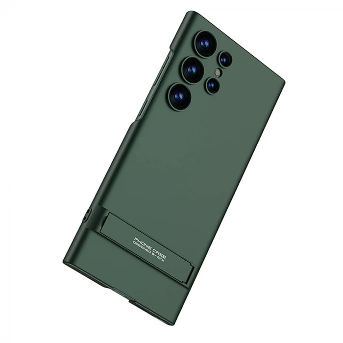 Samsung S24 Ultra Kılıf Kamera Korumalı Dikey Standlı Ays Kapak