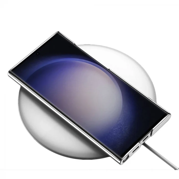 Samsung S24 Ultra Kılıf Kamera Korumalı Şeffaf Dikey Standlı Ays Kapak