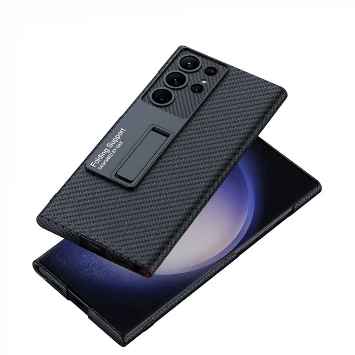 Samsung S24 Ultra Kılıf Kıpta Standlı Kapak