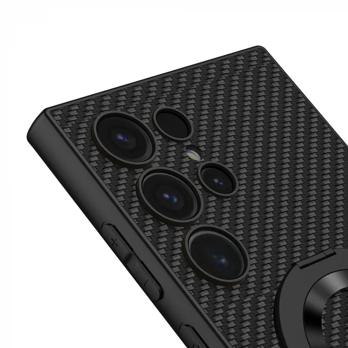 Samsung S24 Ultra Wireless Şarj Özellikli Kıpta Standlı M-safe Silikon Kapak