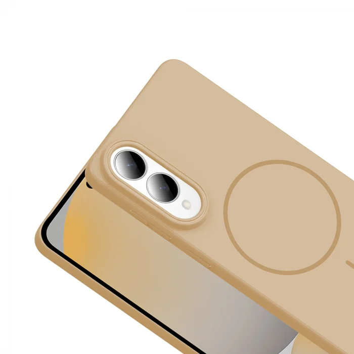 Samsung S25 Edge Kılıf M-safe Şarj Özellikli Ruby Sert Kapak