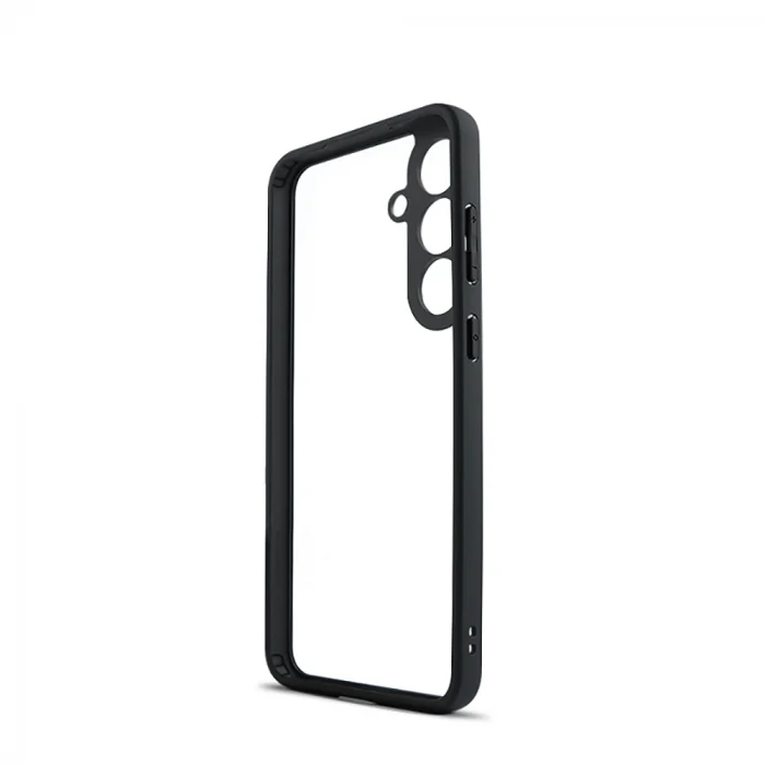 Samsung S25 FE Kılıf Kamera Korumalı Şeffaf Arka Yüzey New Roll Kapak