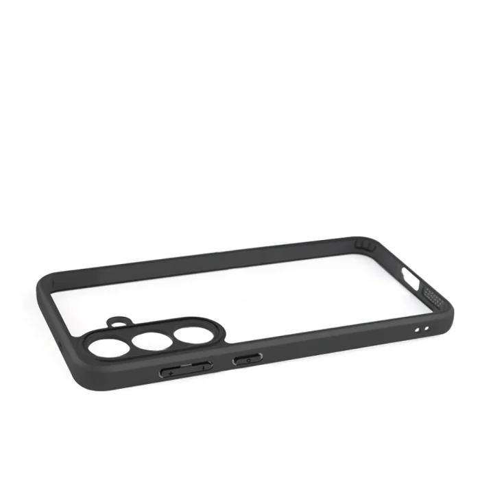 Samsung S25 FE Kılıf Kamera Korumalı Şeffaf Arka Yüzey New Roll Kapak