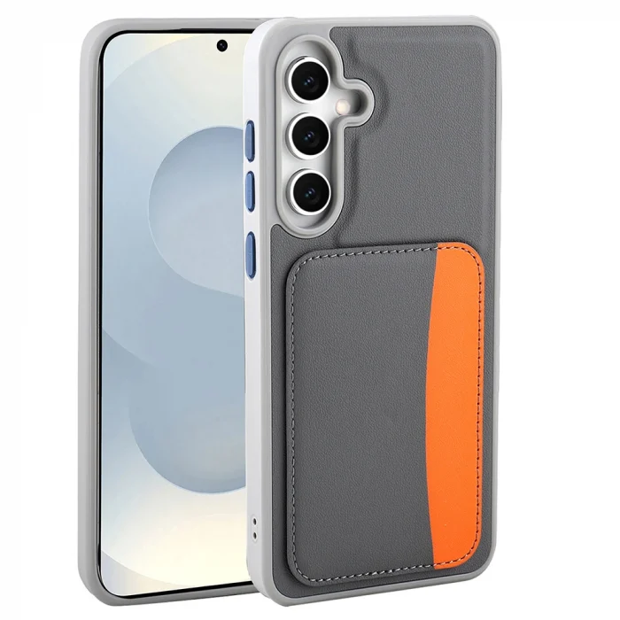 Samsung S25 FE Kılıf Kartlıklı X-Kart Silikon Kapak