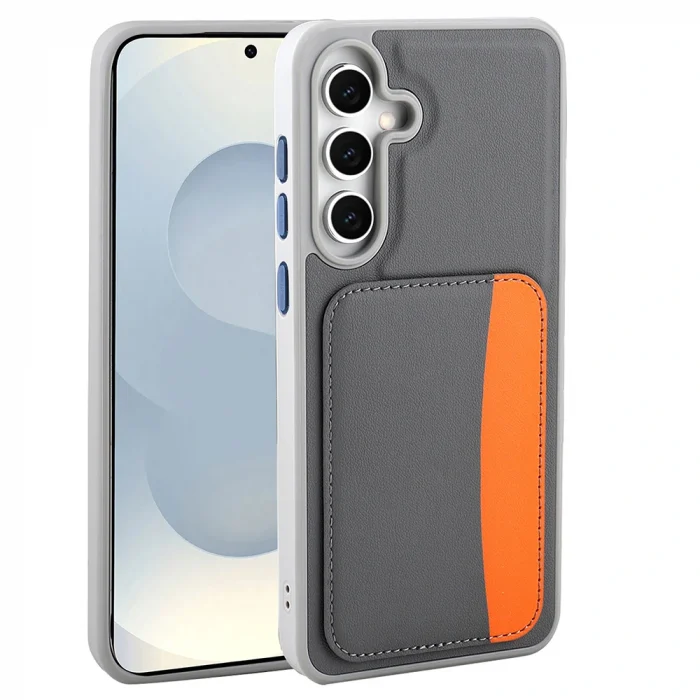 Samsung S25 FE Kılıf Kartlıklı X-Kart Silikon Kapak