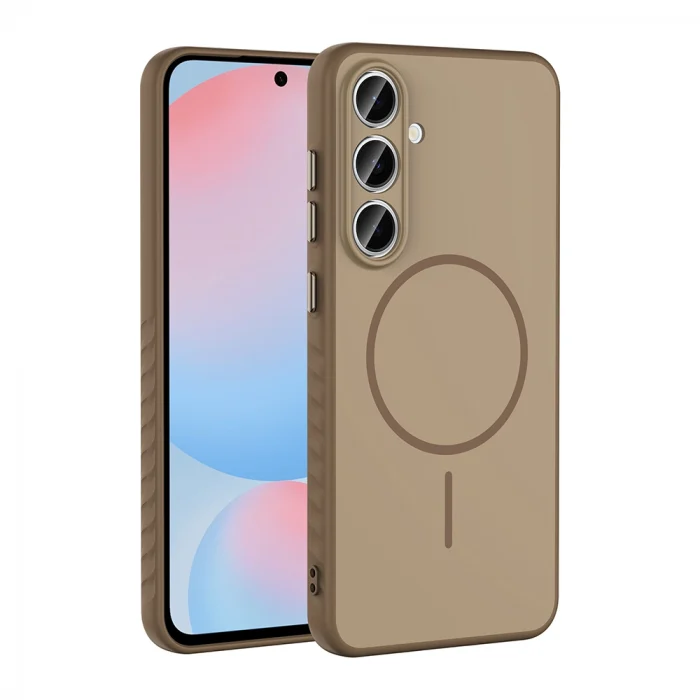 Samsung S25 FE Kılıf M-safe Şarj Özellikli Tea Kapak