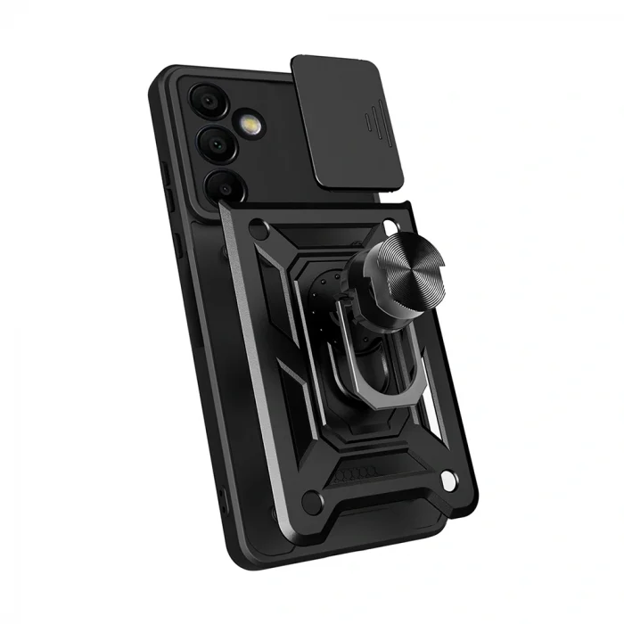 Samsung S25 FE Kılıf Magnetik Standlı Kamera Korumalı Sürgülü Vega Kapak