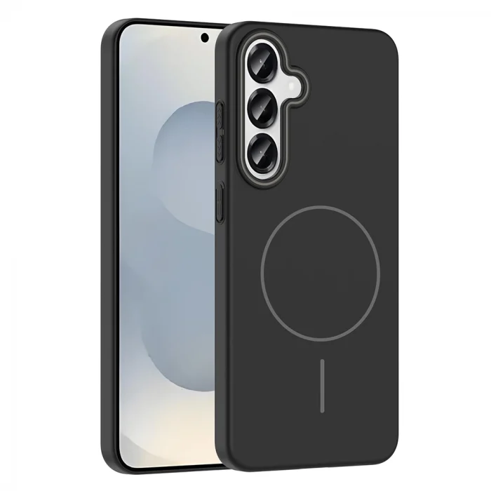 Samsung S25 Kılıf M-safe Şarj Özellikli Ruby Sert Kapak