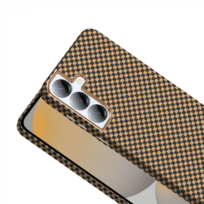 Samsung S25 Plus Kılıf M-safe Şarj Özellikli Karbon Fiber Görünümlü Gros Kapak