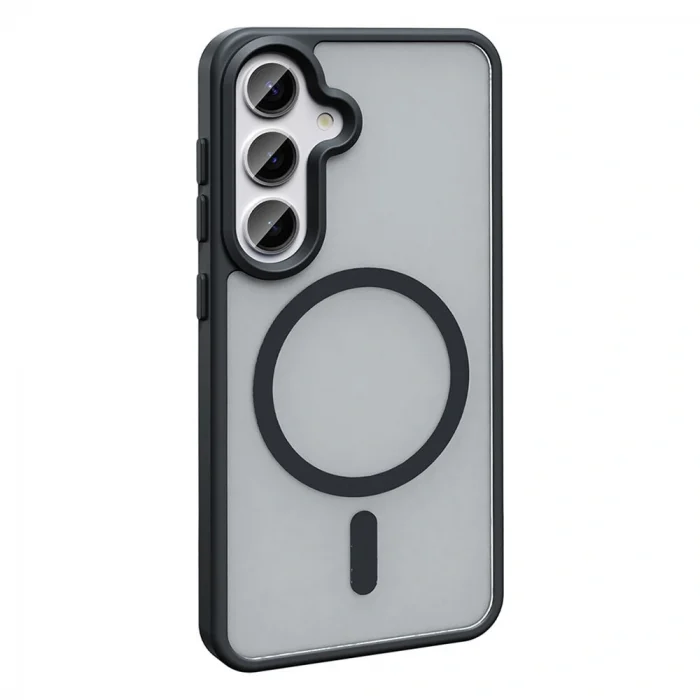 Samsung S25 Plus Kılıf M-safe Şarj Özellikli Mat Arka Yüzey Sio Kapak