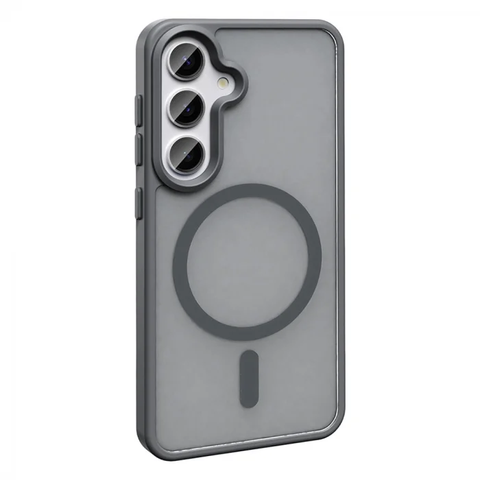 Samsung S25 Plus Kılıf M-safe Şarj Özellikli Mat Arka Yüzey Sio Kapak