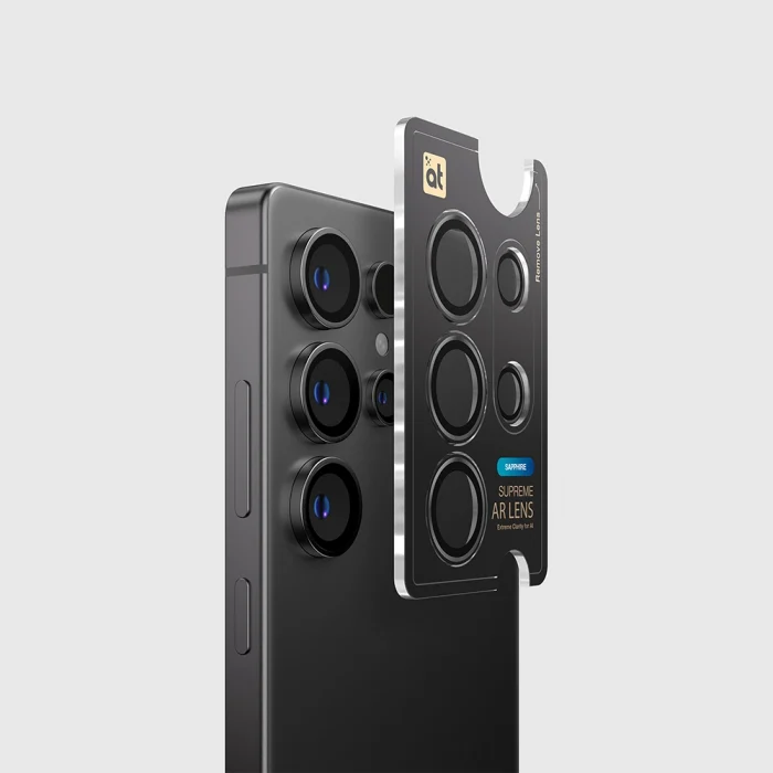 Samsung S25 Ultra Amazingthing Titan Safir Kamera Lens Koruyucu + Kolay Uygulama Aparatlı