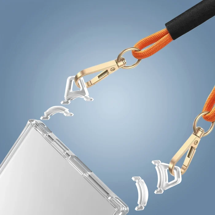 Samsung S25 Ultra Kılıf Airbagli Takılabilir Askı Aparatlı Snap Silikon Kapak