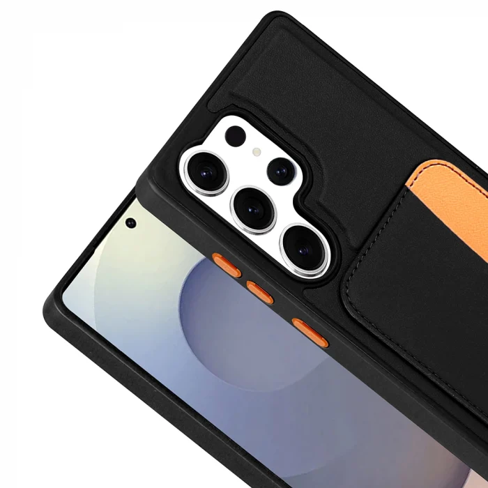 Galaxy S25 Ultra Kılıf Kartlıklı Zore X-Kart Silikon Kapak