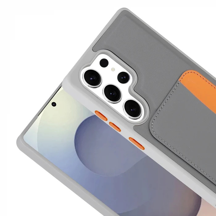 Galaxy S25 Ultra Kılıf Kartlıklı Zore X-Kart Silikon Kapak