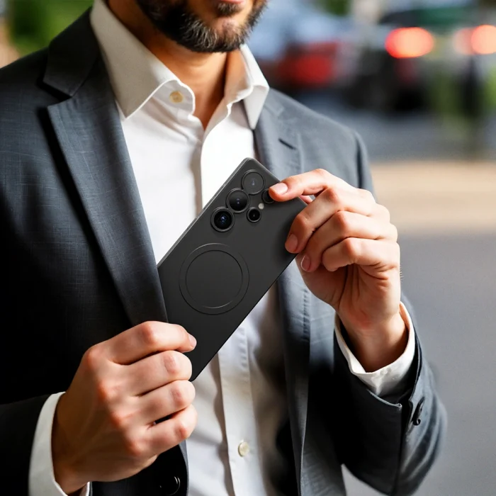 Samsung S25 Ultra Kılıf M-safe Şarj Özellikli Amazingthing Minimal Air Serisi Kapak