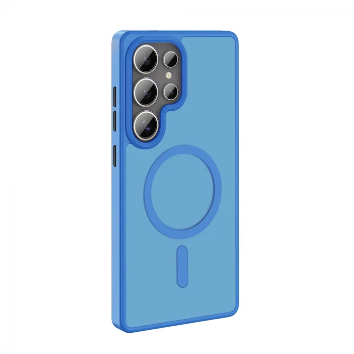 Samsung S25 Ultra Kılıf M-safe Şarj Özellikli Mat Arka Yüzey Sio Kapak