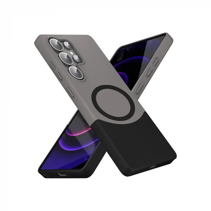 Samsung S25 Ultra Kılıf M-Safe Şarj Özellikli Mıknatıslı Duble Kapak