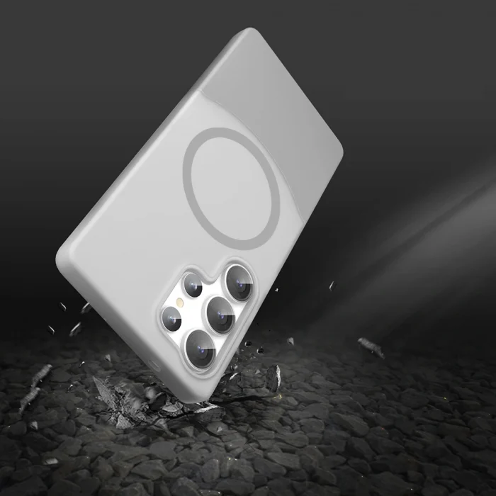 Samsung S25 Ultra Kılıf M-Safe Şarj Özellikli Mıknatıslı Duble Kapak