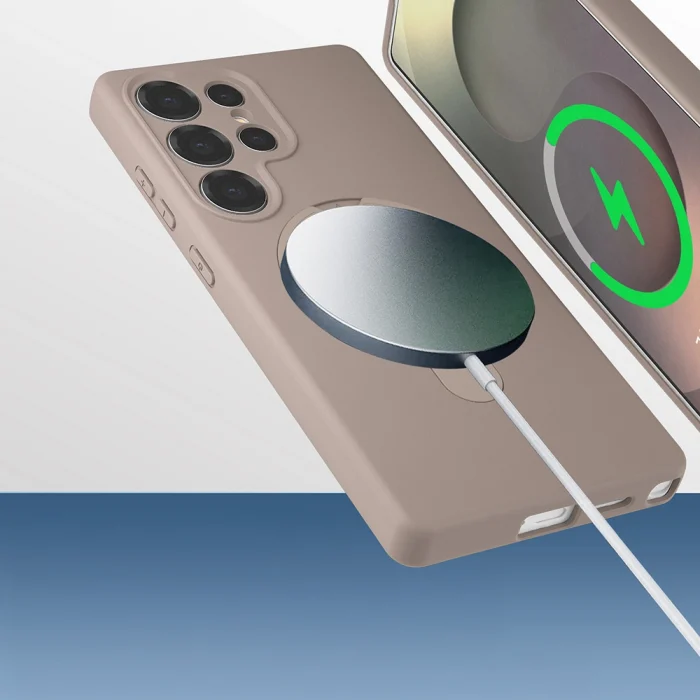 Samsung S25 Ultra Kılıf M-safe Şarj Özellikli Standlı Samara Kapak