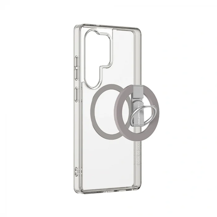 Galaxy S25 Ultra Kılıf M-safe Şarj Özellikli Yüzük Standlı Amazingthing Minimal Grip Serisi Kapak