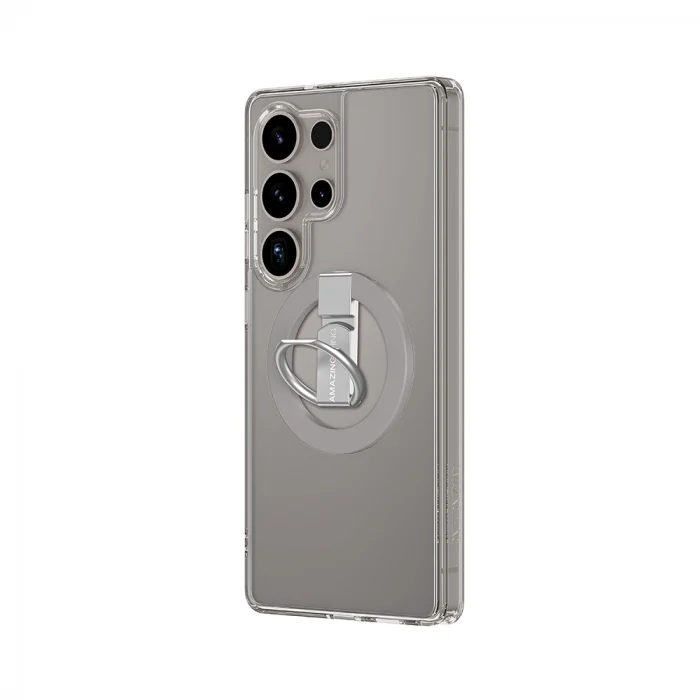 Samsung S25 Ultra Kılıf M-safe Şarj Özellikli Yüzük Standlı Amazingthing Minimal Grip Serisi Kapak