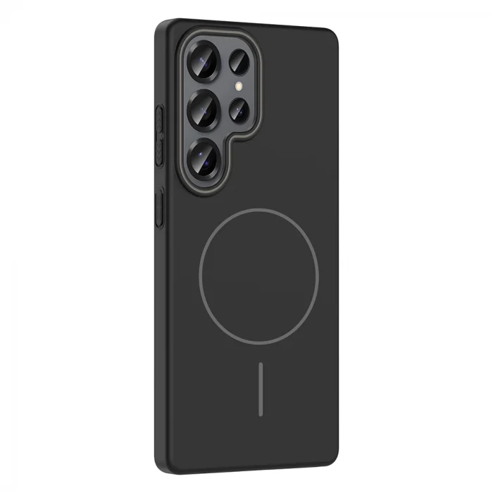 Samsung S25 Ultra Kılıf M-safe Şarj Özellikli Ruby Sert Kapak