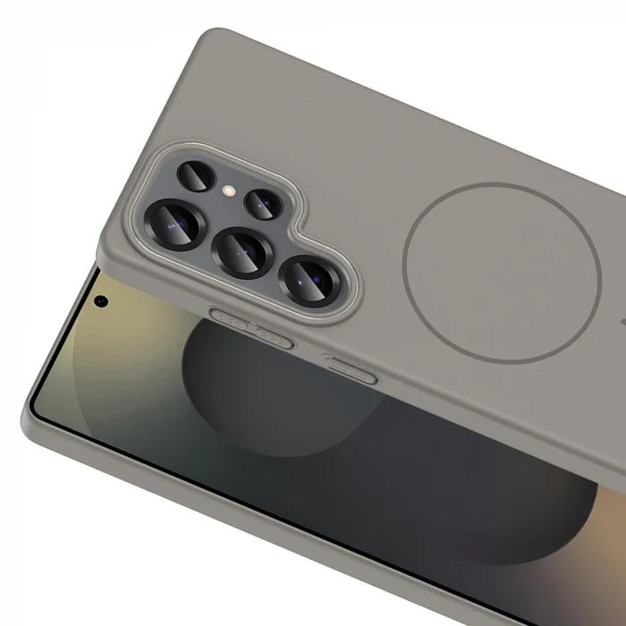 Samsung S25 Ultra Kılıf M-safe Şarj Özellikli Ruby Sert Kapak