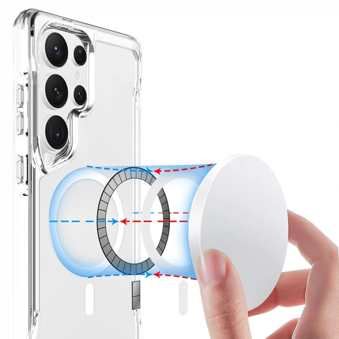 Samsung S25 Ultra Kılıf M-safe Şarj Özellikli T-Max M-safe Kapak