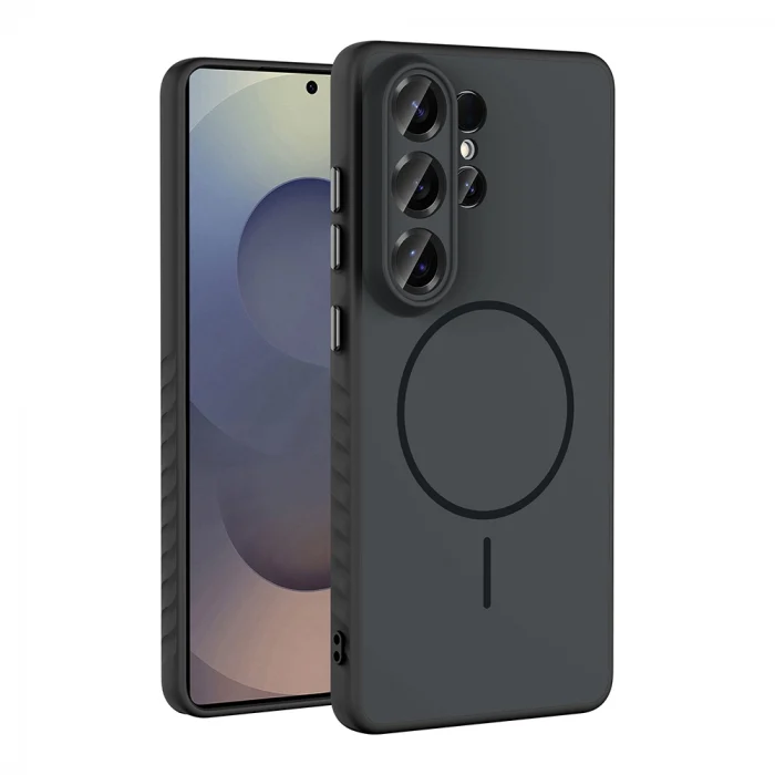 Galaxy S26 Ultra Kılıf M-safe Şarj Özellikli Zore Tea Kapak