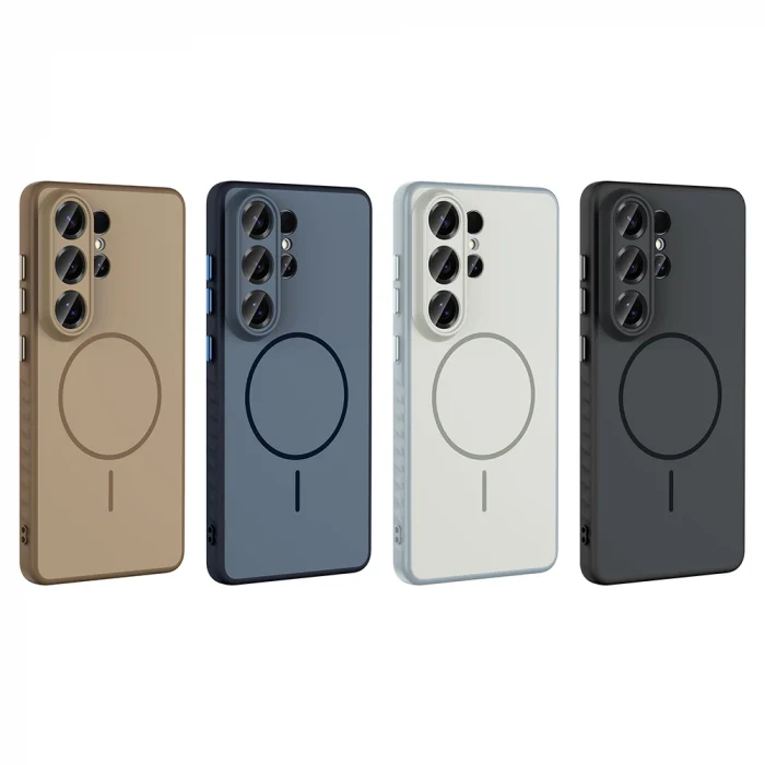 Samsung S26 Ultra Kılıf M-safe Şarj Özellikli Tea Kapak