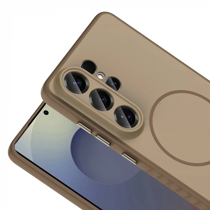 Samsung S26 Ultra Kılıf M-safe Şarj Özellikli Tea Kapak