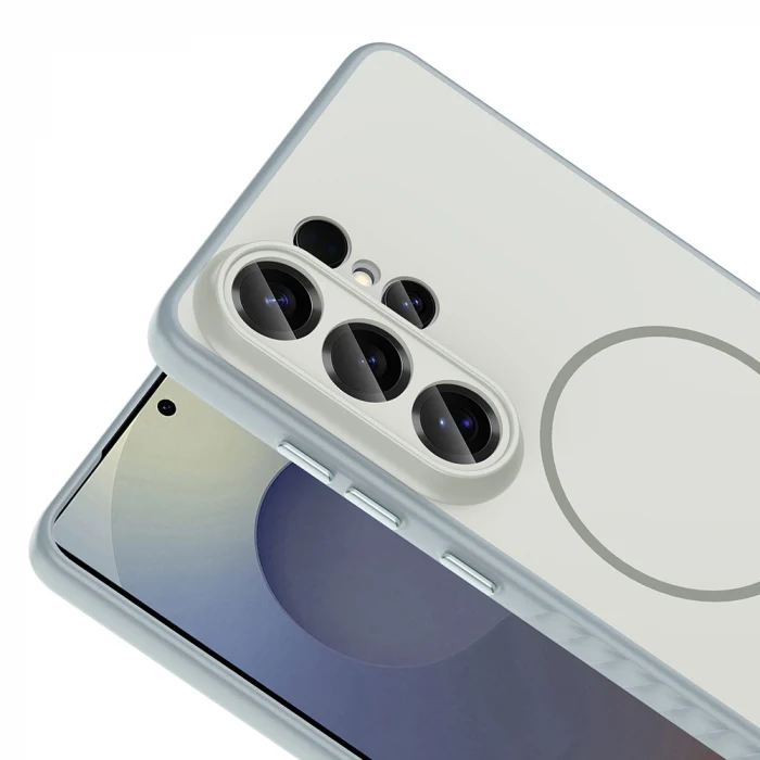 Galaxy S26 Ultra Kılıf M-safe Şarj Özellikli Zore Tea Kapak