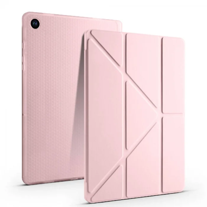 Samsung Tab A9 Kılıf Tri Folding Kalem Bölmeli Standlı Kılıf