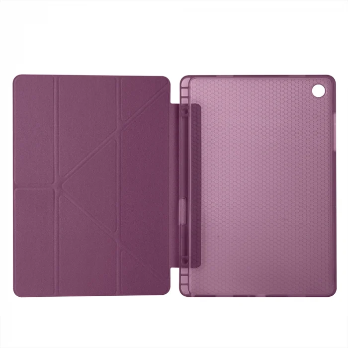 Samsung Tab A9 Kılıf Tri Folding Kalem Bölmeli Standlı Kılıf