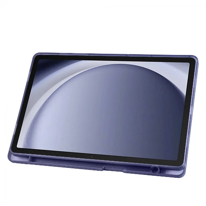 Samsung Tab A9 Kılıf Tri Folding Kalem Bölmeli Standlı Kılıf