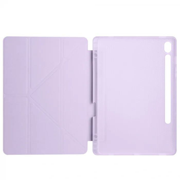 Samsung Tab S10 FE Kılıf Tri Folding Kalem Bölmeli Standlı Kılıf