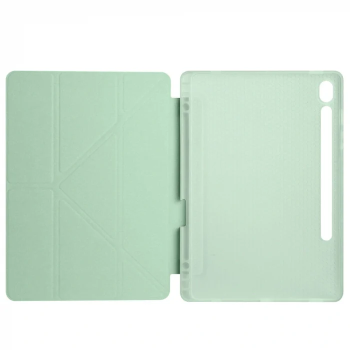 Samsung Tab S10 FE Kılıf Tri Folding Kalem Bölmeli Standlı Kılıf