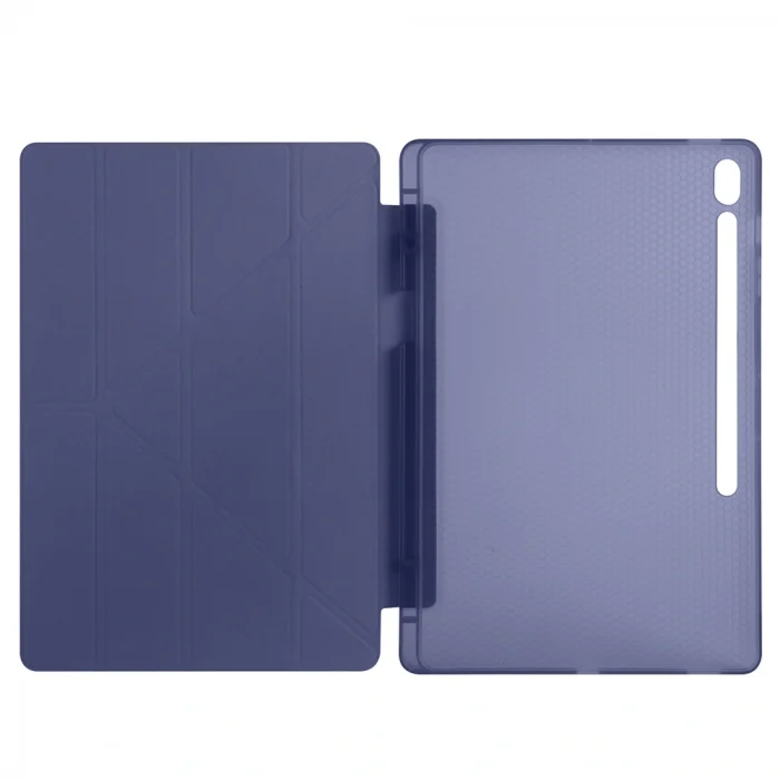 Samsung Tab S10 FE Plus Kılıf Tri Folding Kalem Bölmeli Standlı Kılıf