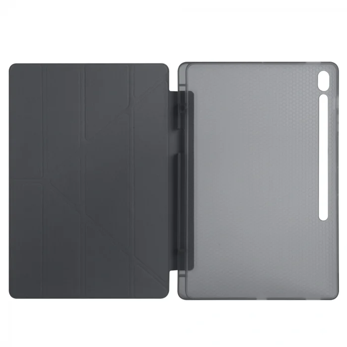Samsung Tab S10 FE Plus Kılıf Tri Folding Kalem Bölmeli Standlı Kılıf