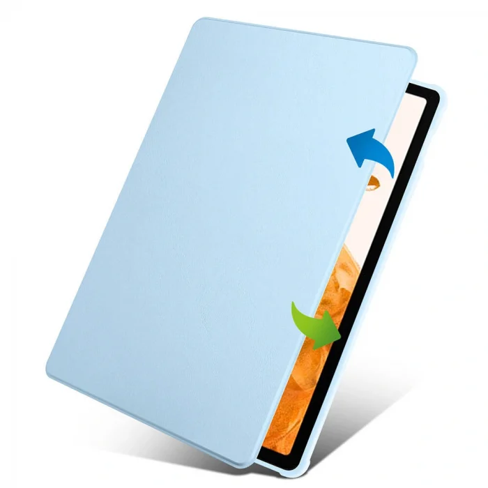 Samsung Tab S10 Plus Kılıf Termik Kalem Bölmeli Dönebilen Standlı Kılıf