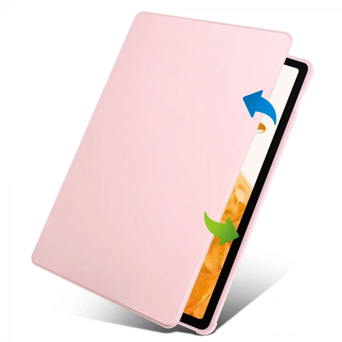 Samsung Tab S10 Plus Kılıf Termik Kalem Bölmeli Dönebilen Standlı Kılıf