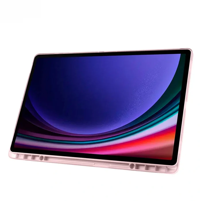 Samsung Tab S10 Ultra Kılıf Tri Folding Kalem Bölmeli Standlı Kılıf