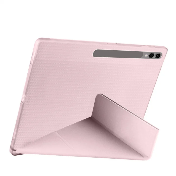 Samsung Tab S10 Ultra Kılıf Tri Folding Kalem Bölmeli Standlı Kılıf