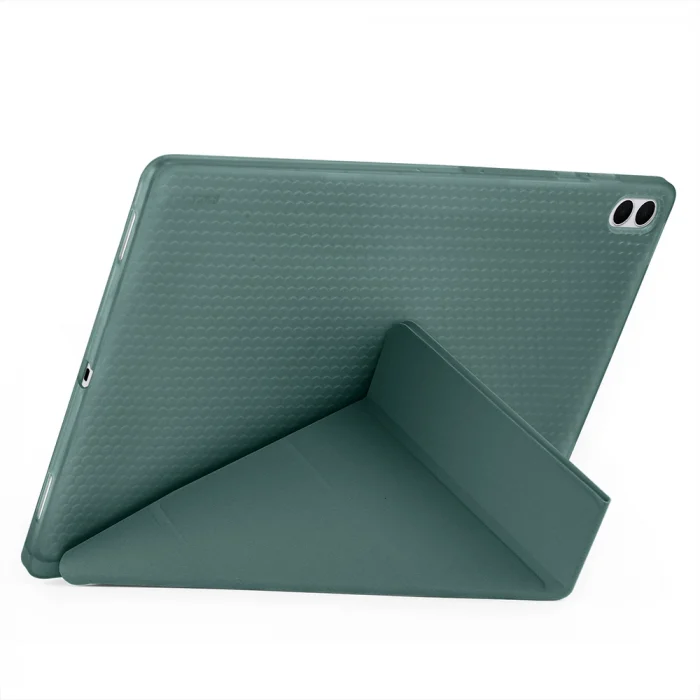 Samsung Tab S11 Ultra Kılıf Tri Folding Kalem Bölmeli Standlı Kılıf